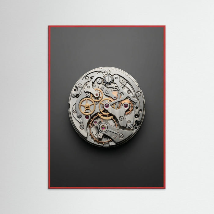 Red Wood Silver Icon Overhead