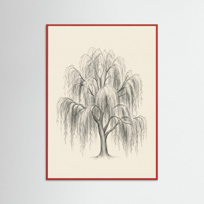 Red Wood Sketched Sentinels