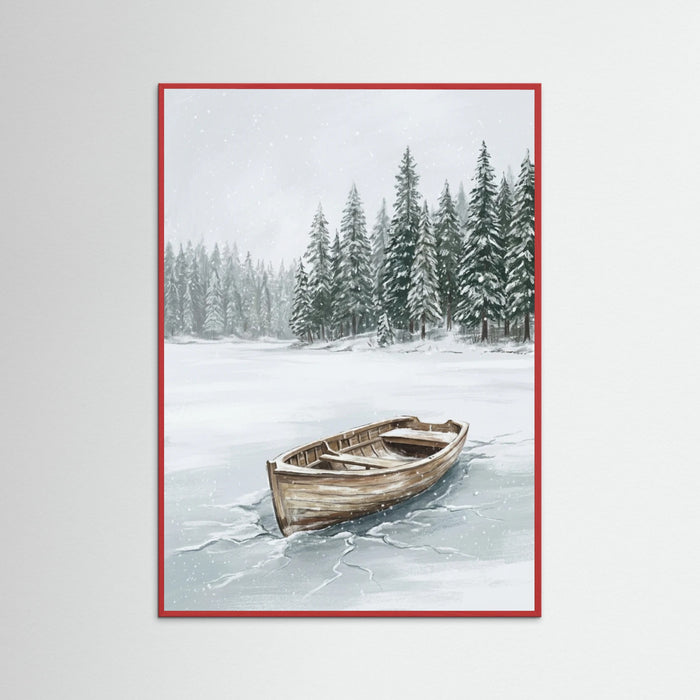 Red Wood Snowy Retreat