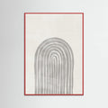 Soft Gray Rainbow Arch Poster – plakat og kunsttryk