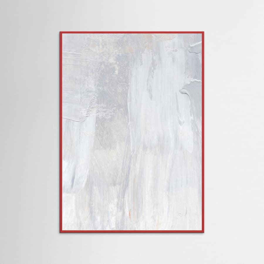 Soft Muted Gray Brushstrokes Poster – Poster und Kunstdruck