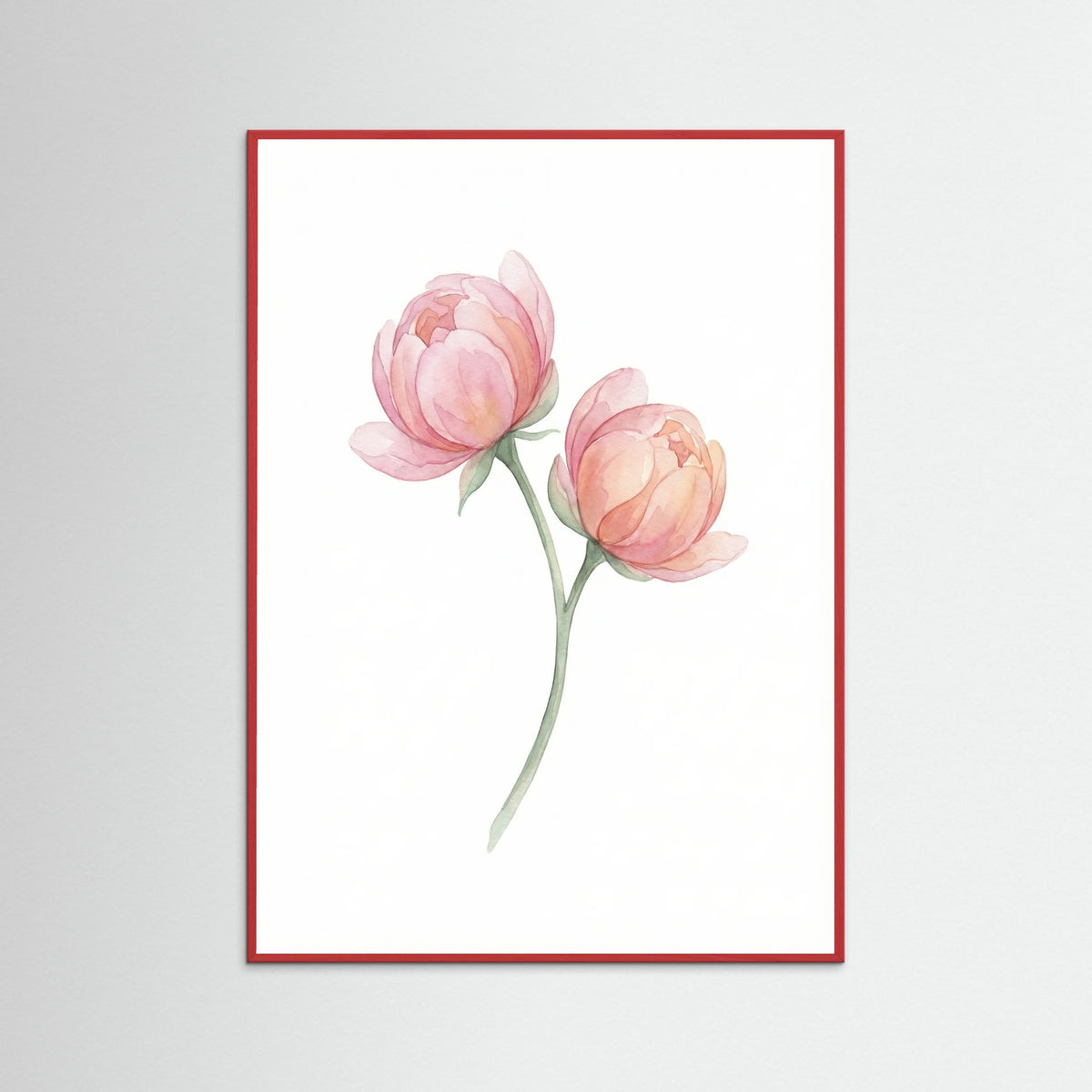 Red Wood Soft Petal Bloom
