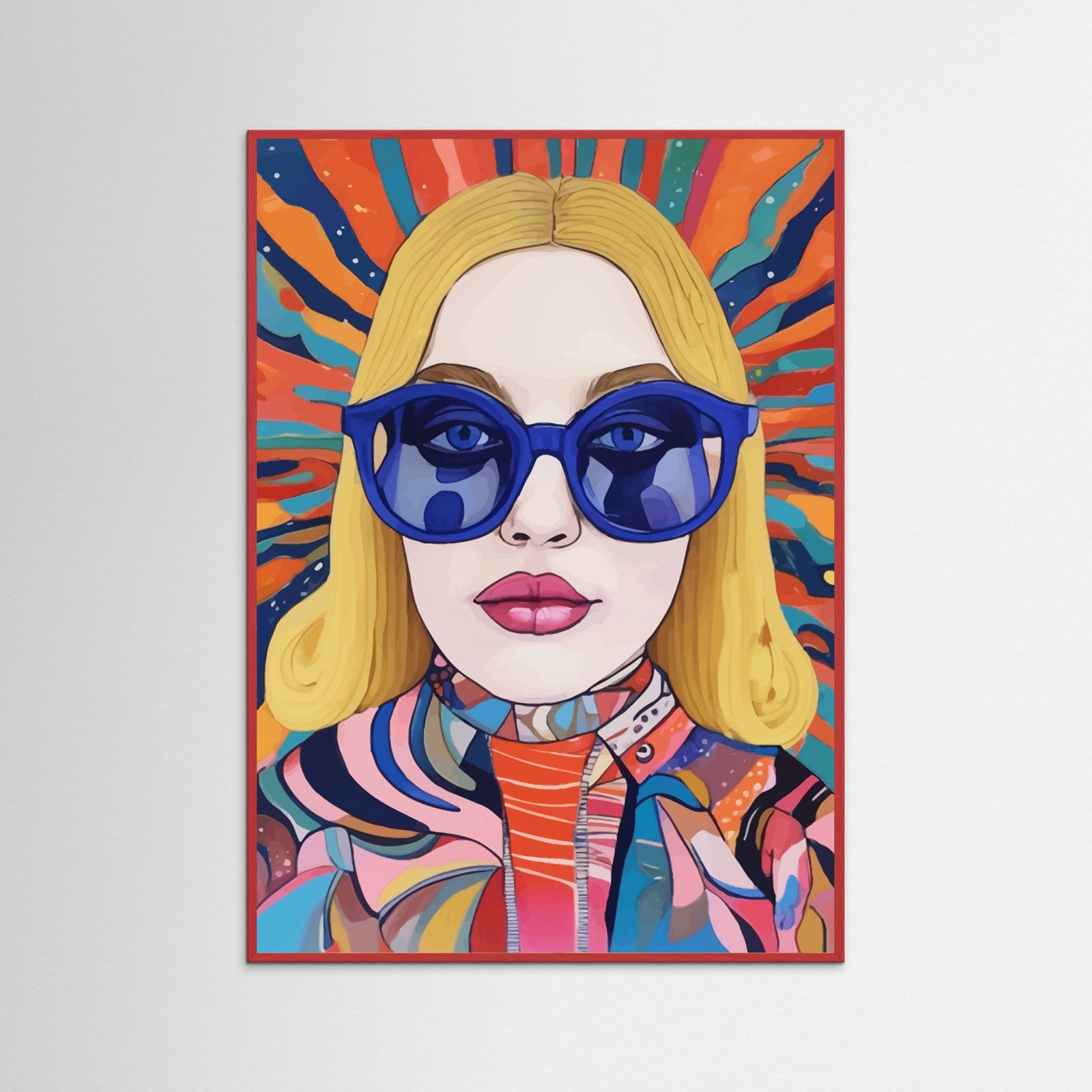 Red Wood Speed Through Poster