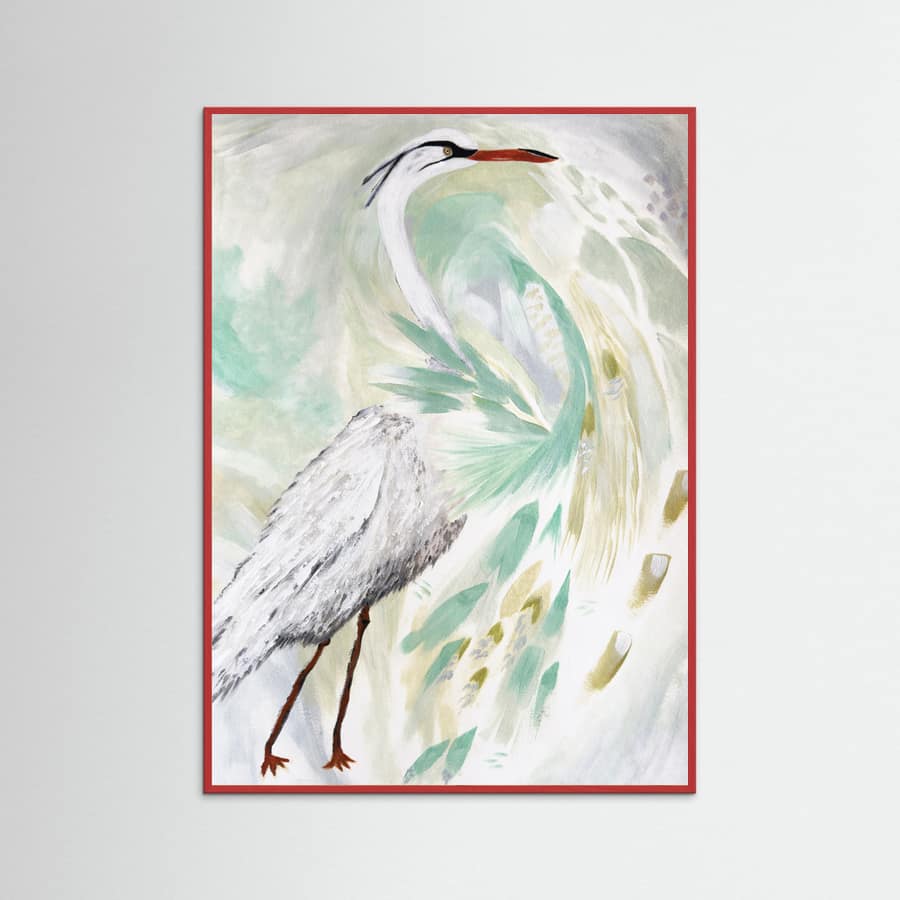 Spring Egret Poster – poster och konsttryck
