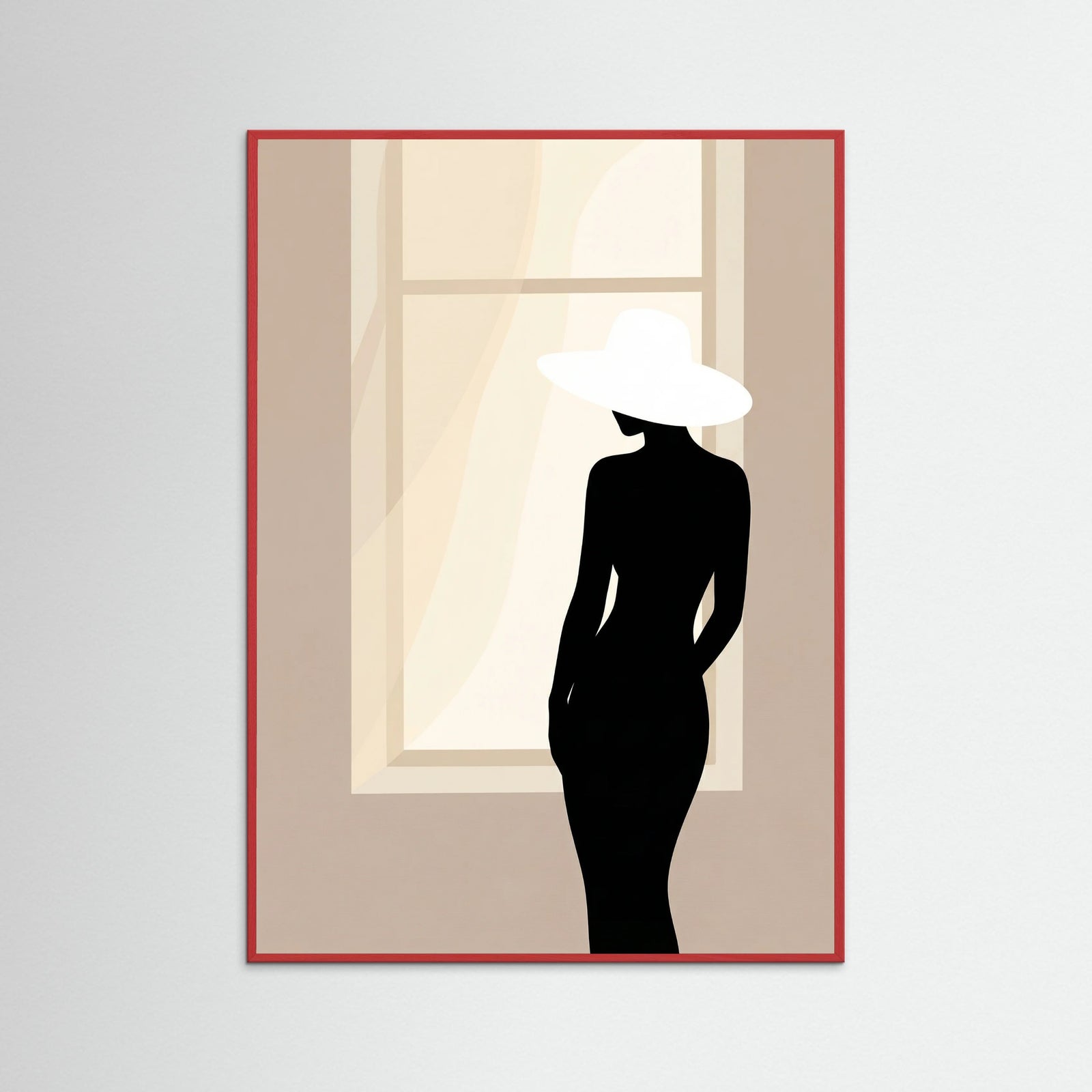 Red Wood Spring Silhouettes