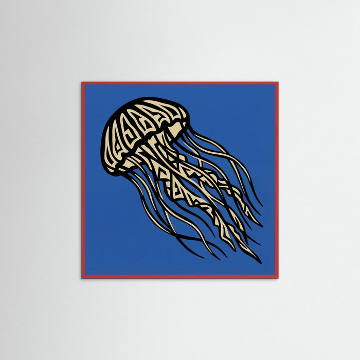 Red Wood Square Coastal Crustacean