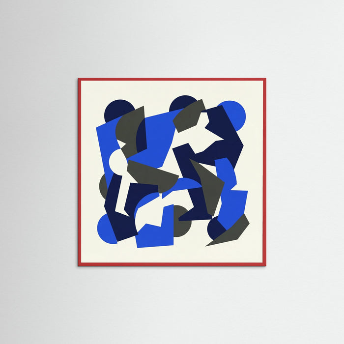 Red Wood Square Cobalt Segments