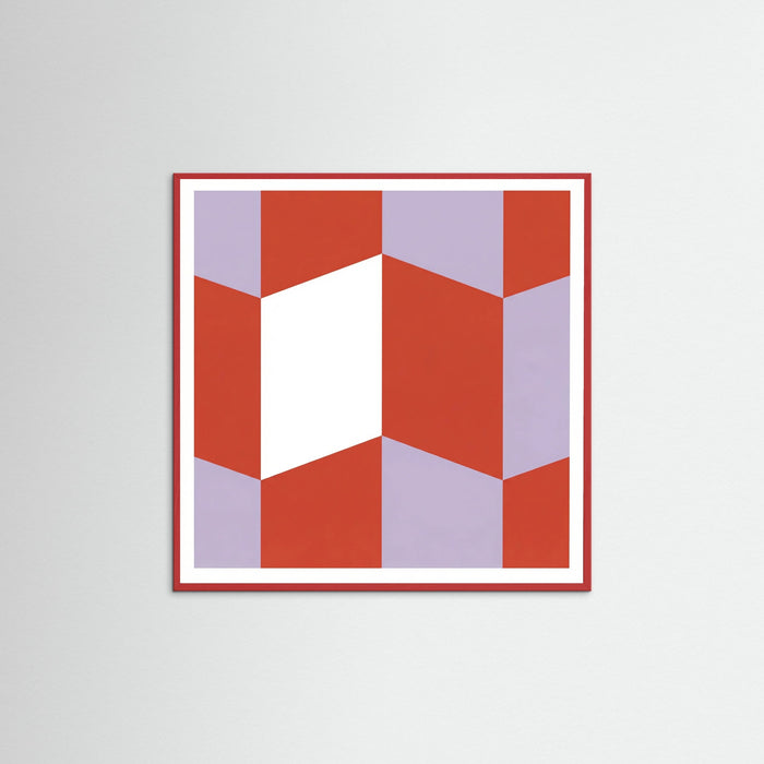 Red Wood Square Cubic Rhythms