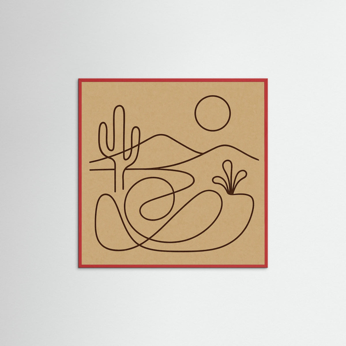 Red Wood Square Fluid Conversation