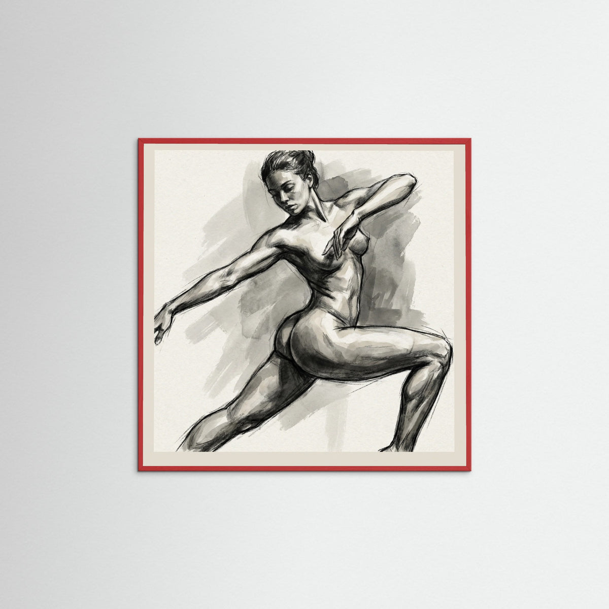 Red Wood Square Free Feminine Form