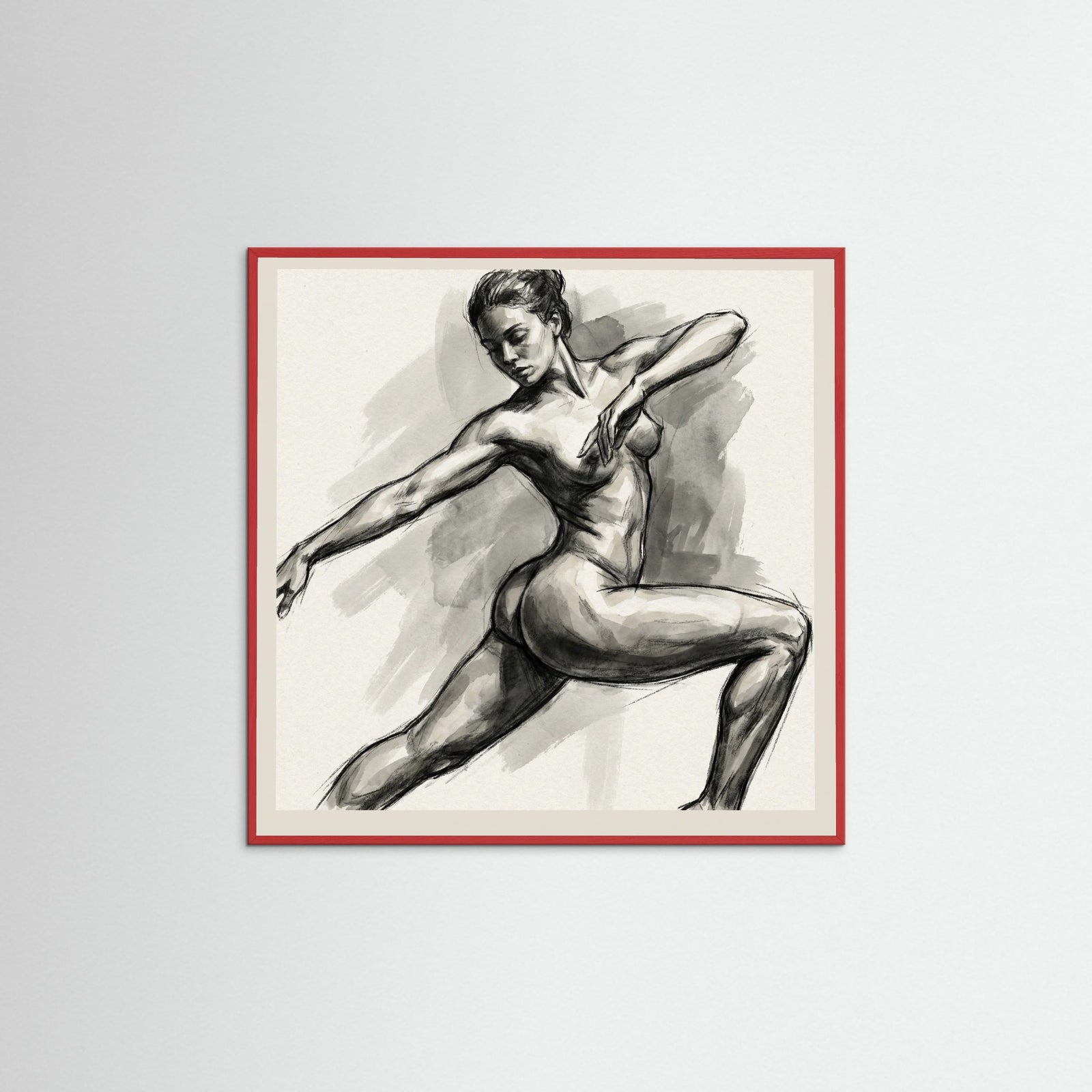 Red Wood Square Free Feminine Form