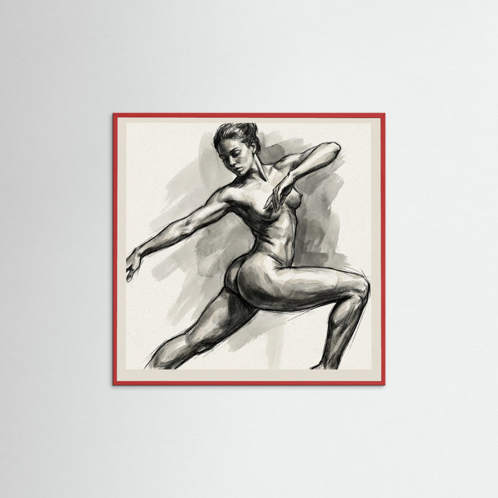 Red Wood Square Free Feminine Form