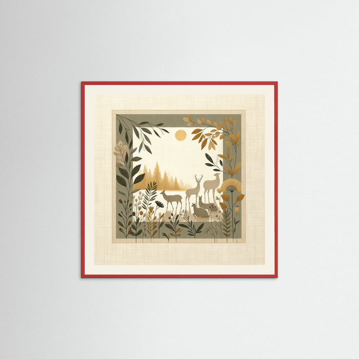 Red Wood Square Gentle Spirit