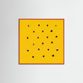 Red Wood Square Golden Speckles