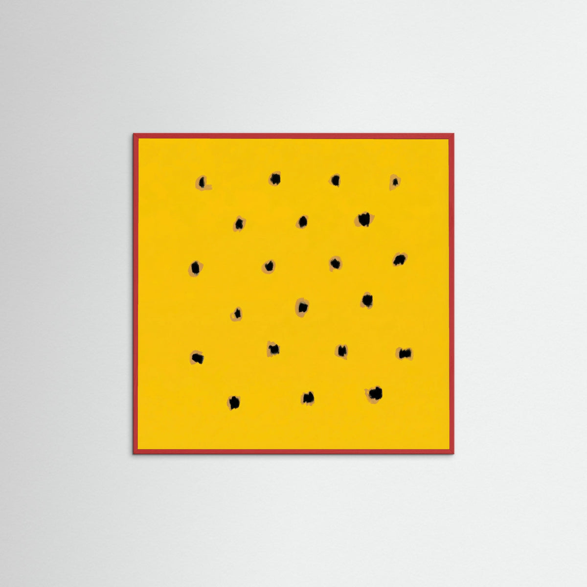 Red Wood Square Golden Speckles