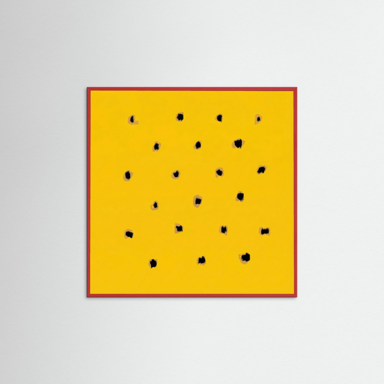 Red Wood Square Golden Speckles