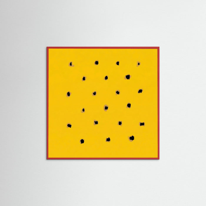 Red Wood Square Golden Speckles