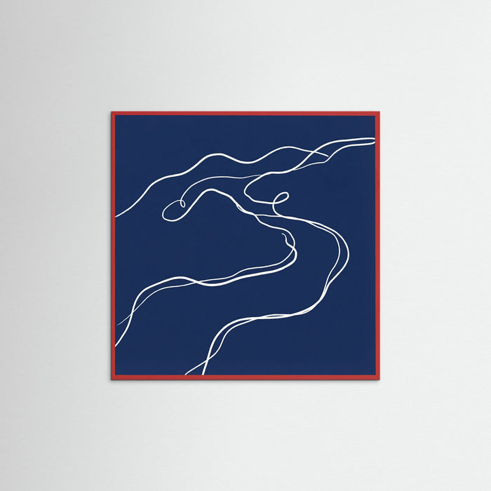 Red Wood Square Indigo Form