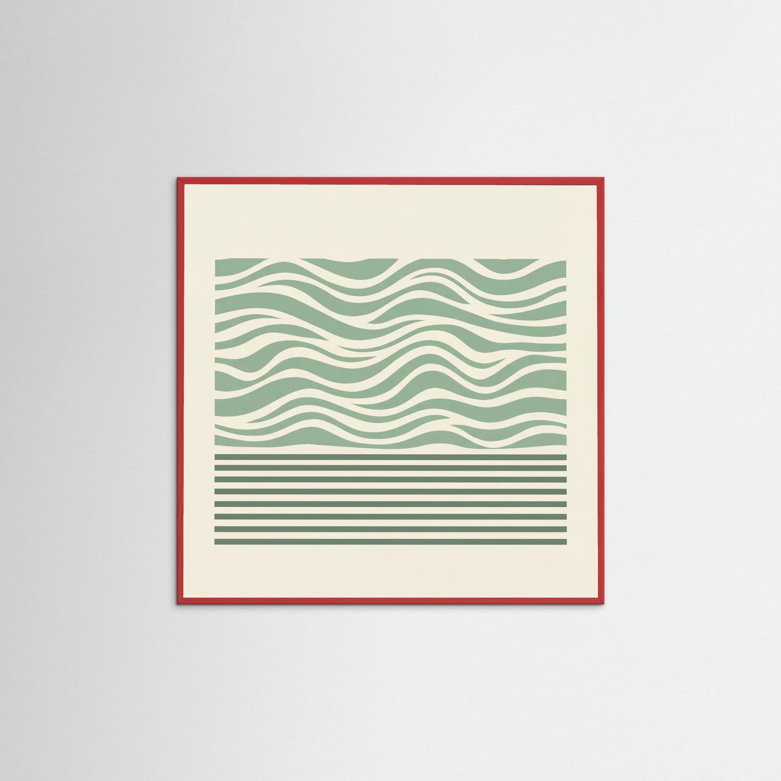 Red Wood Square Lavender Dualism