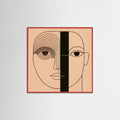 Red Wood Square Linear Vision