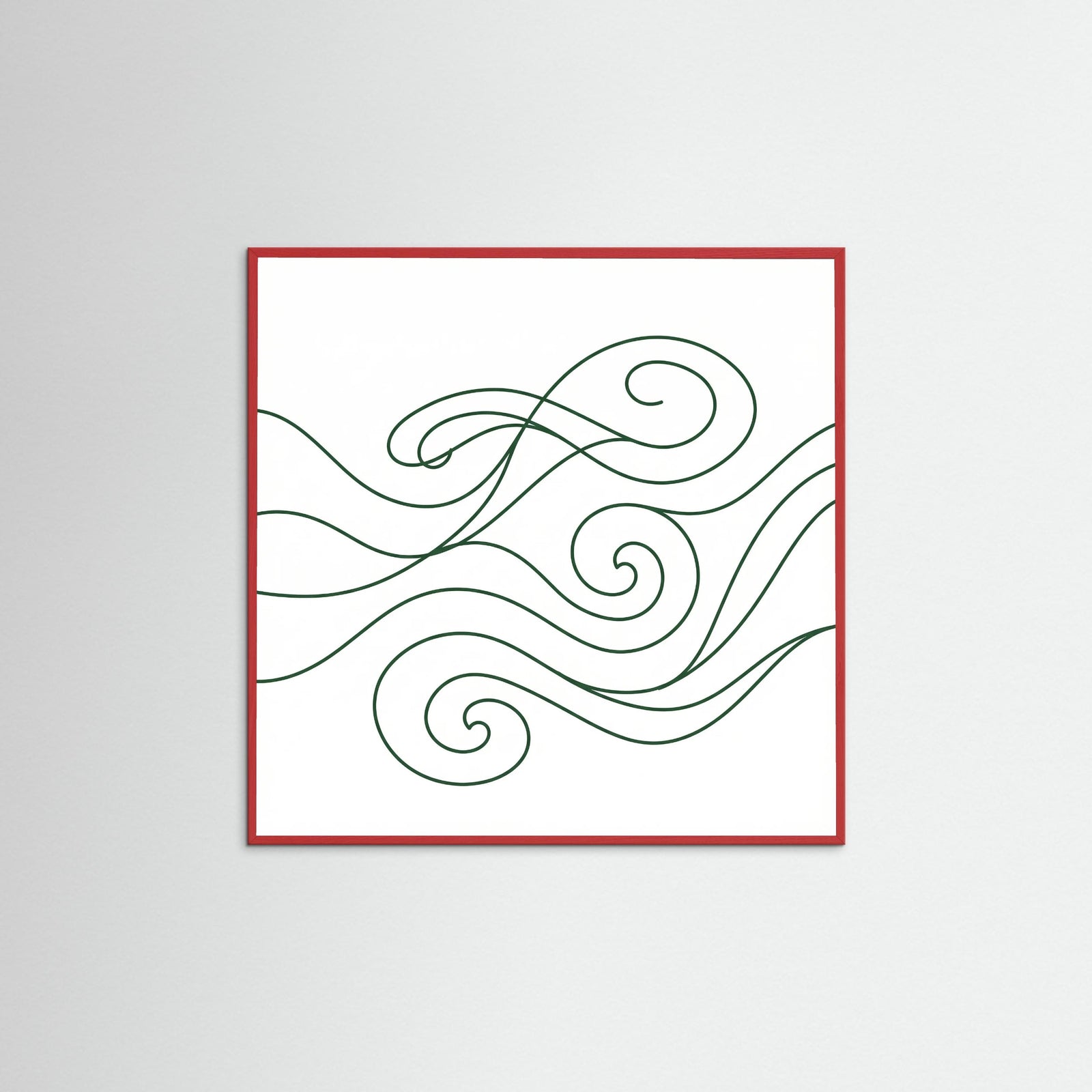 Red Wood Square Midnight Flow