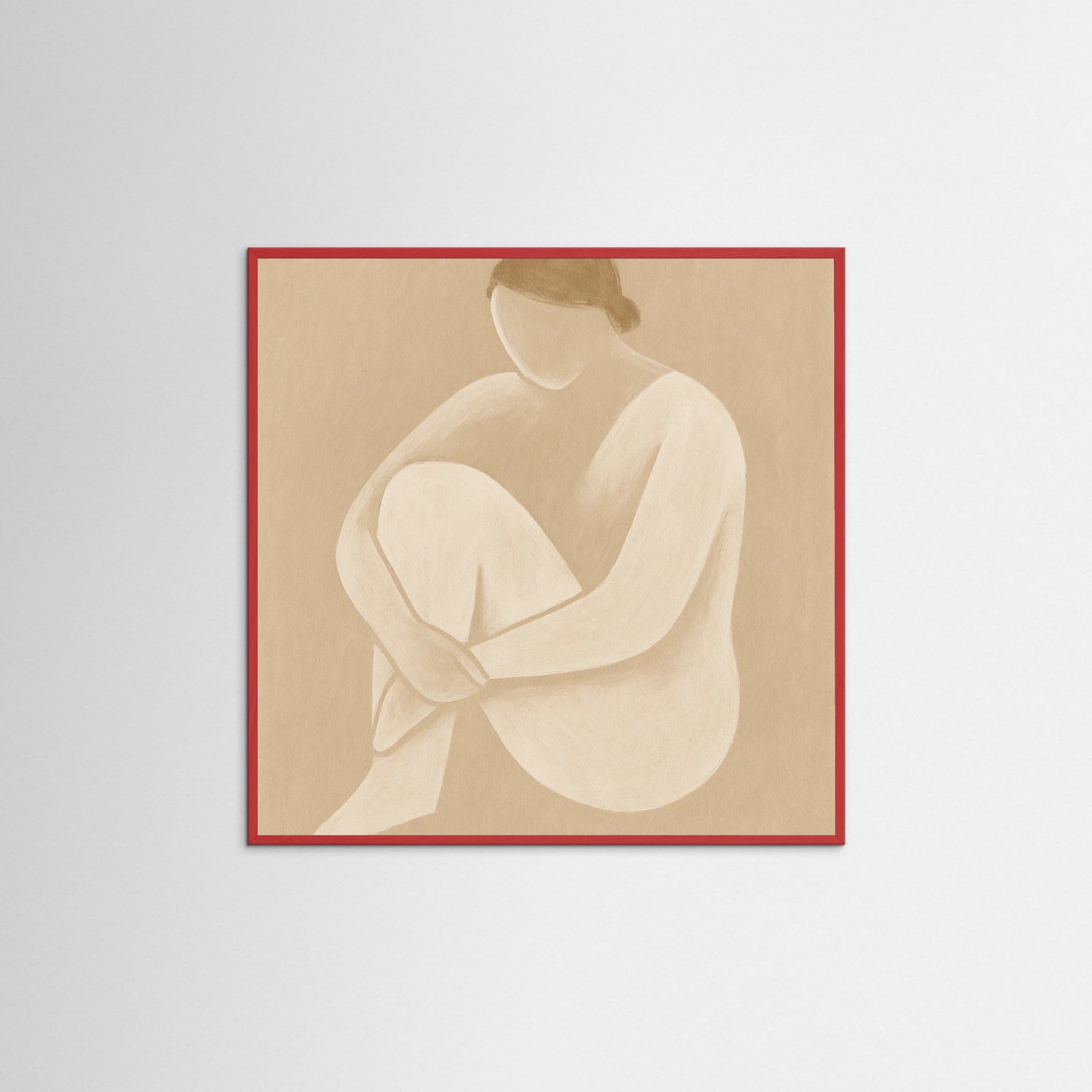 Red Wood Square Quiet Lines