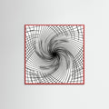 Red Wood Square Rhythmic Grids