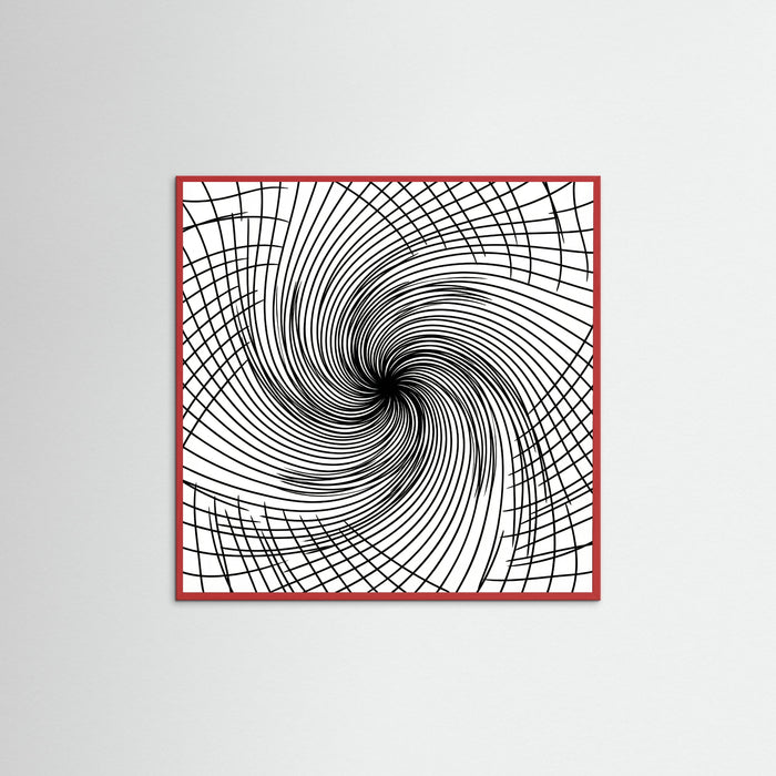 Red Wood Square Rhythmic Grids