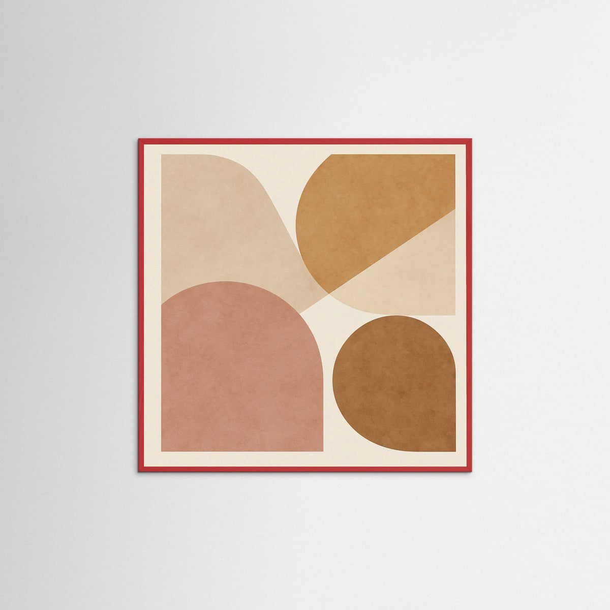 Red Wood Square Rustic Rhythms