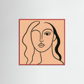Red Wood Square Silent Expression