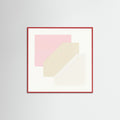 Red Wood Square Soft Geometry