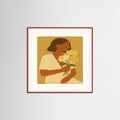 Red Wood Square Soft frame