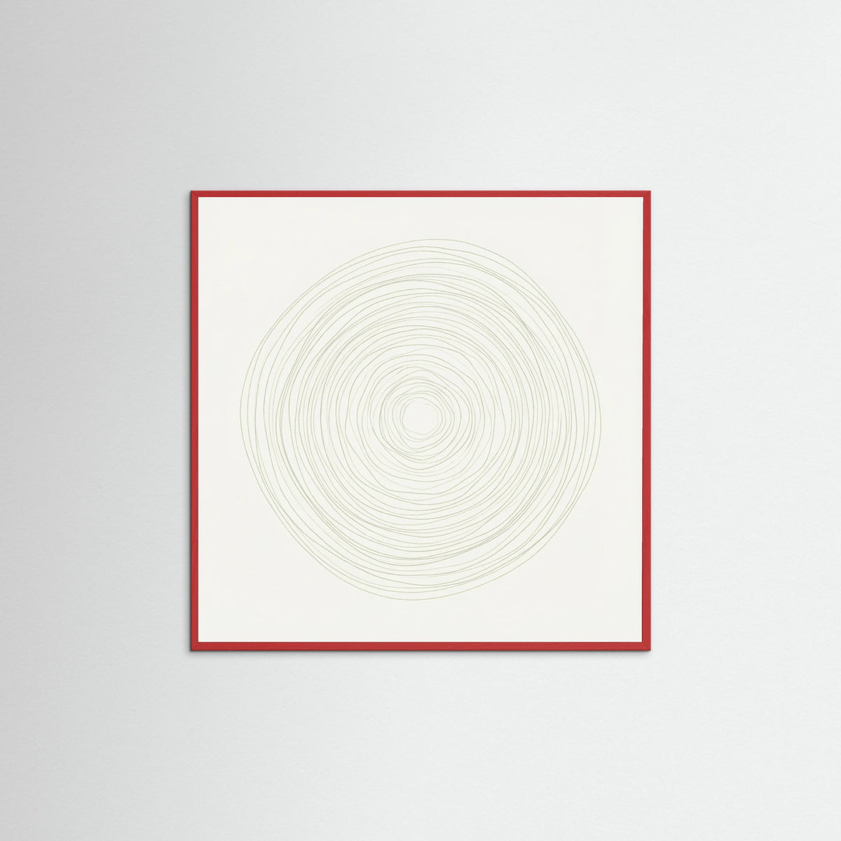 Red Wood Square Subtle Rhythm