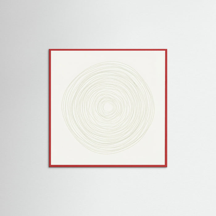Red Wood Square Subtle Rhythm