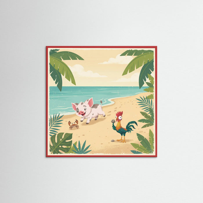 Red Wood Square Tropical Origins