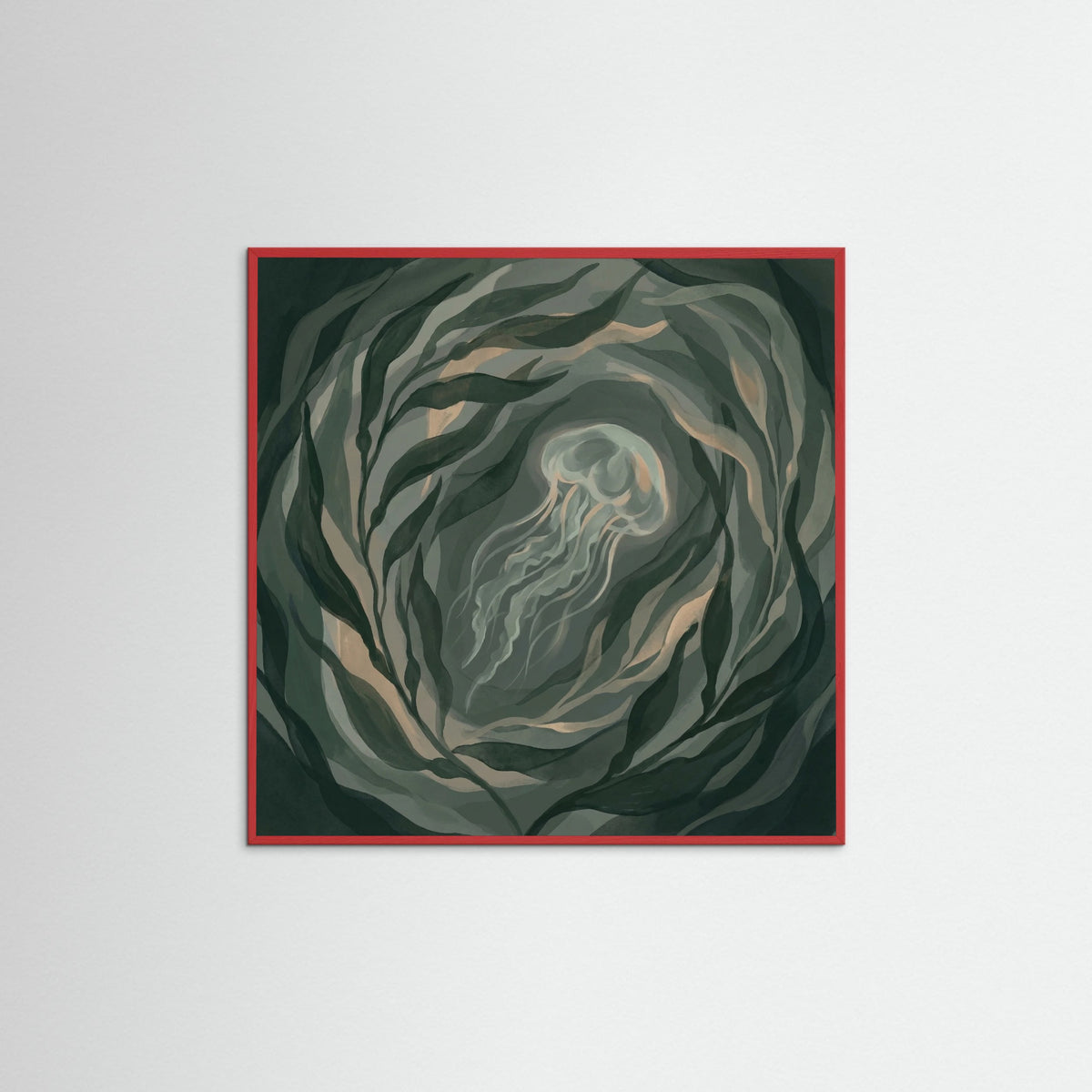 Red Wood Square Verdant Depths