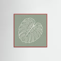 Red Wood Square Verdant Outline