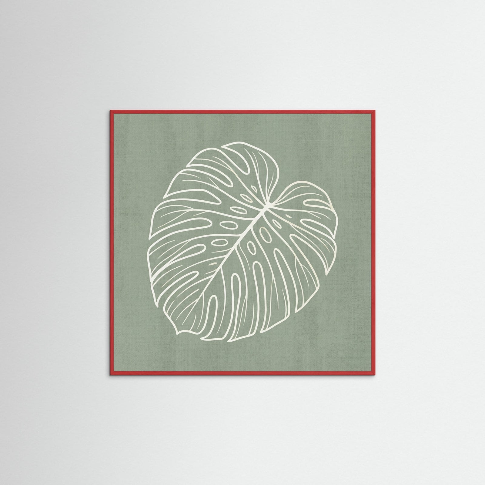 Red Wood Square Verdant Outline