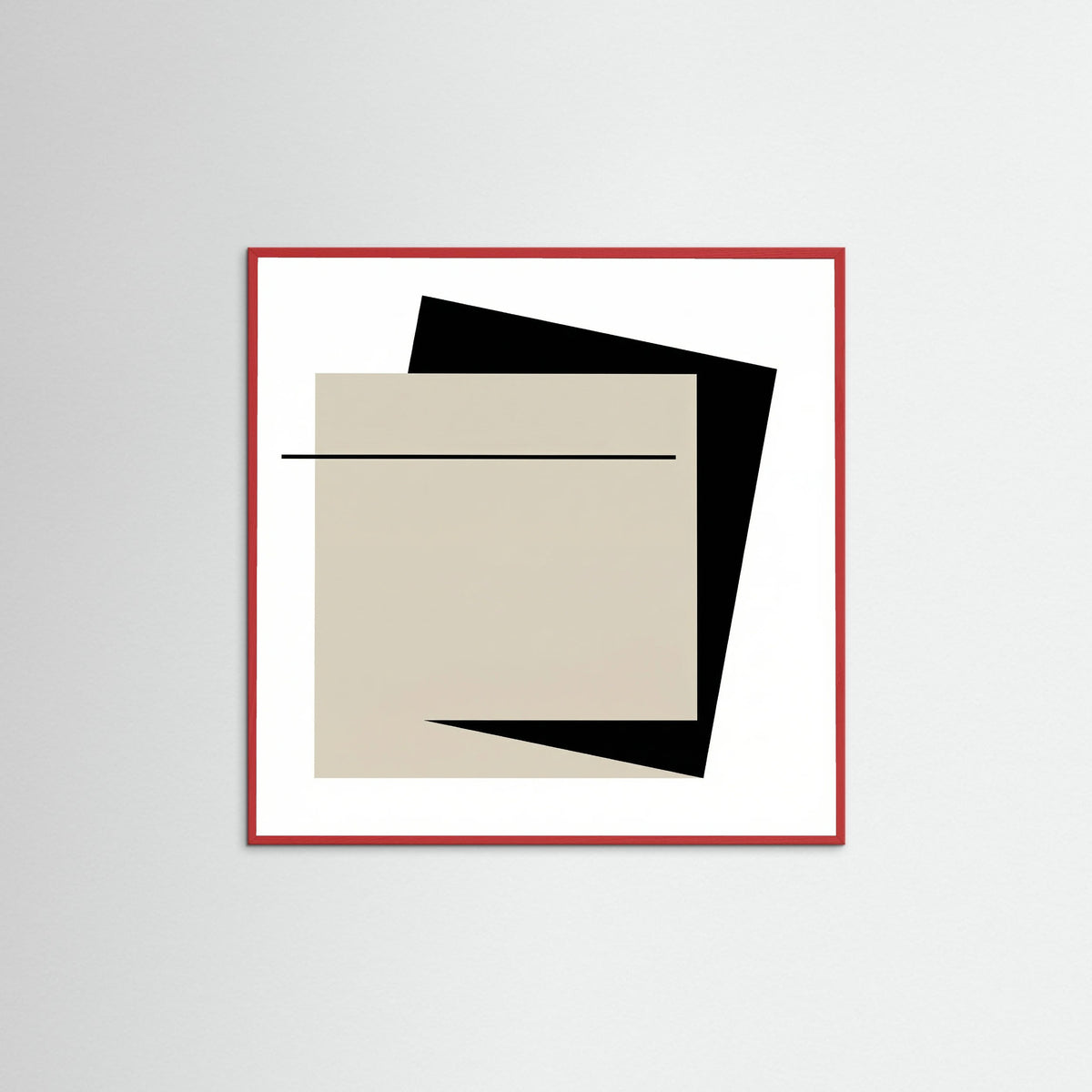 Red Wood Square Void Structure