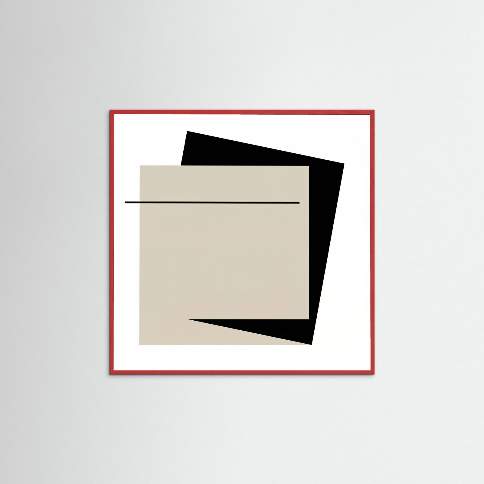 Red Wood Square Void Structure