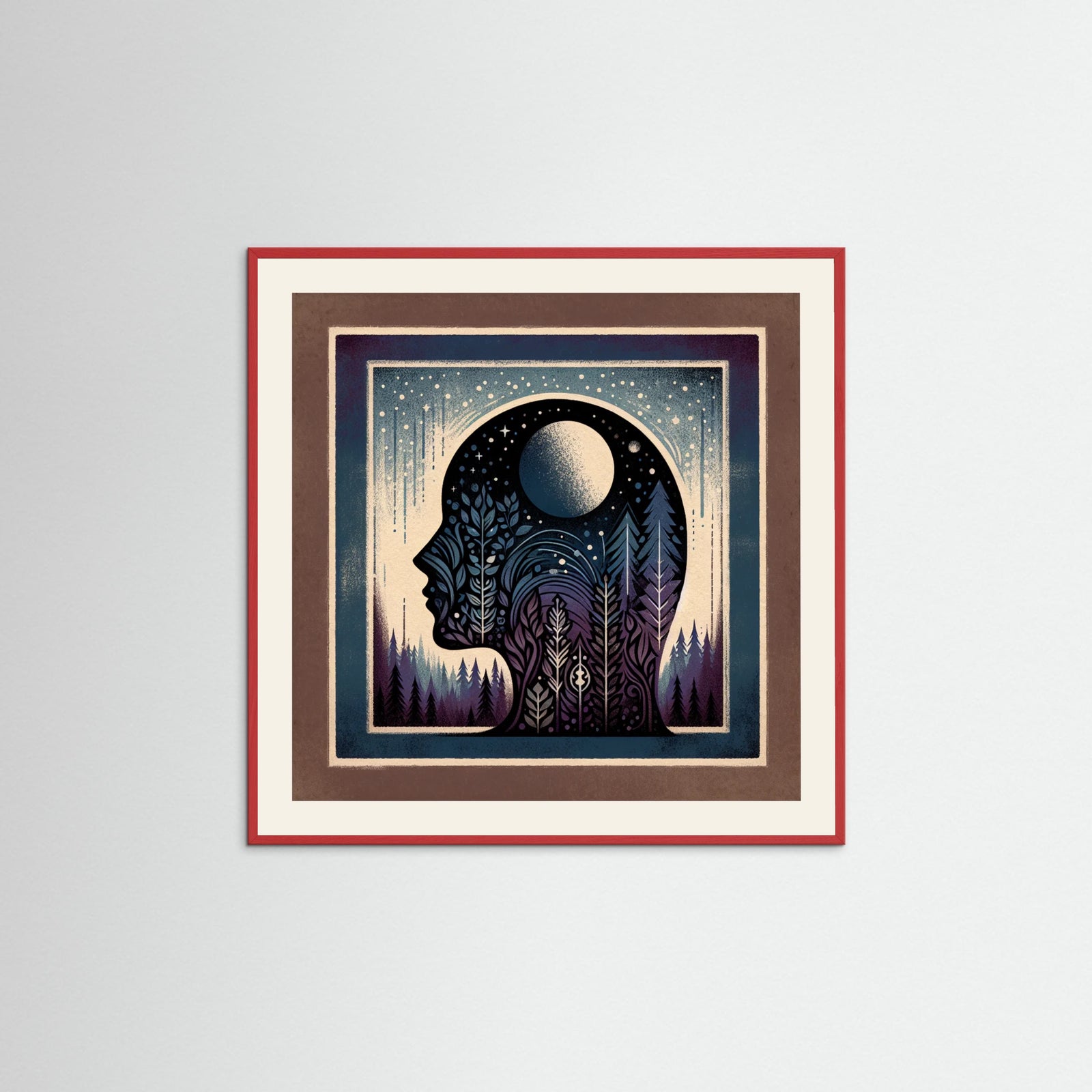 Red Wood Square Wandering Soul