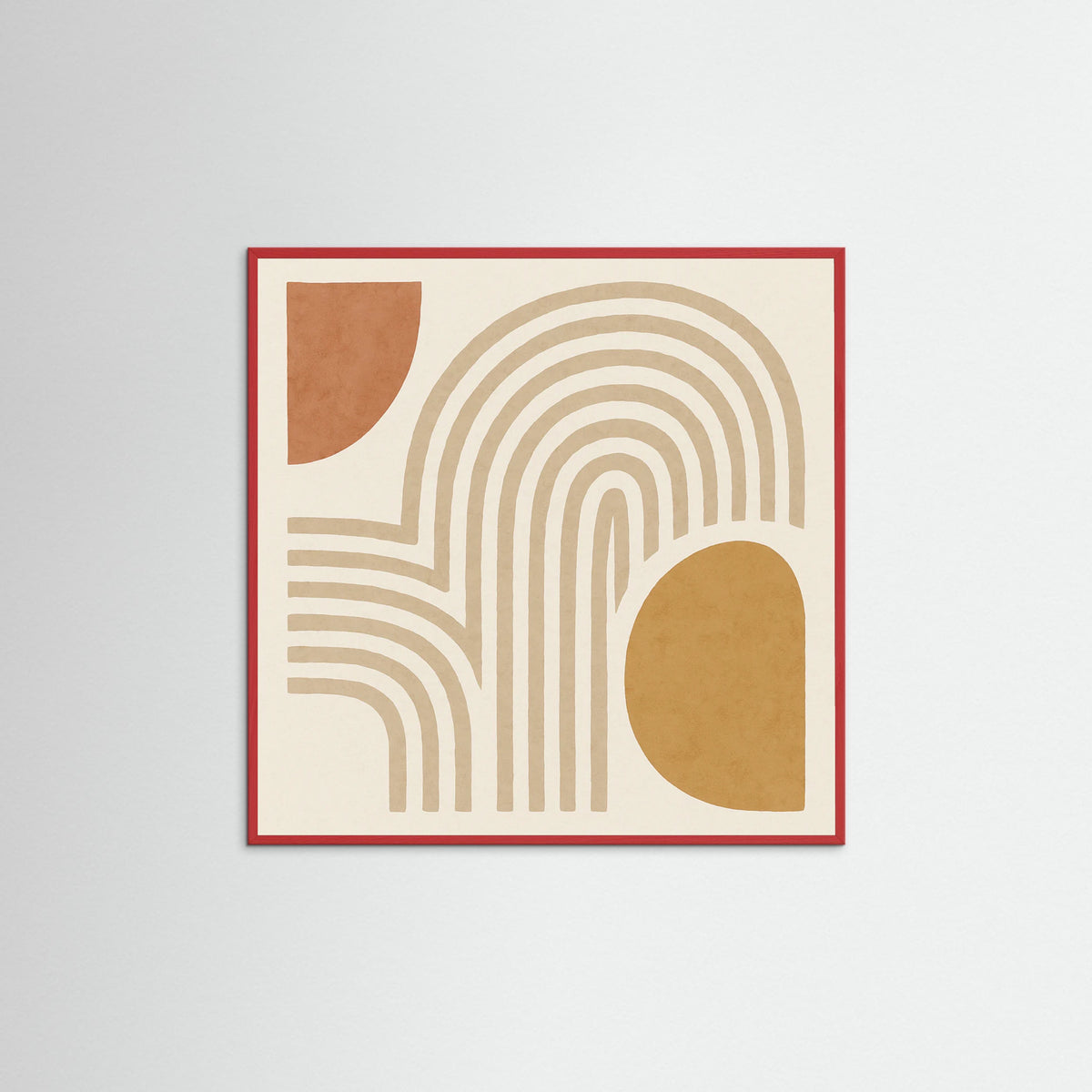 Red Wood Square Warm Motions