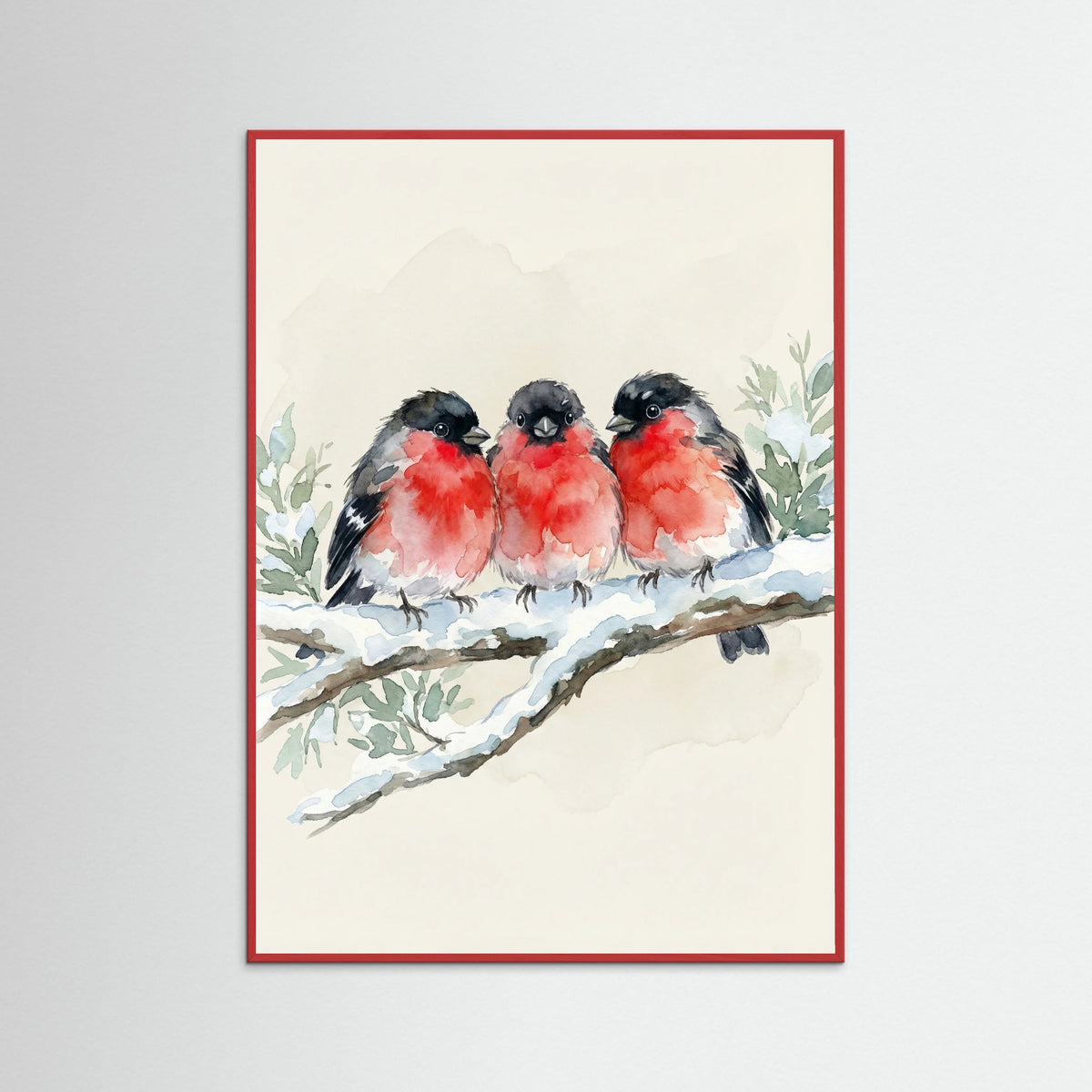 Red Wood Stacked Tits