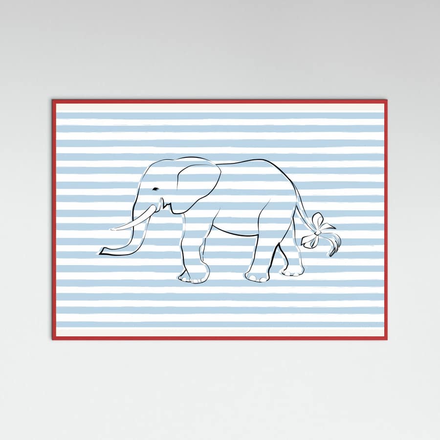 Poster Stripe Elephant – poster e stampa artistica