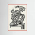 Stripe Woman Portrait Poster – poster and art print