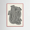 Poster Striped Abstract In Black – poster e stampa artistica