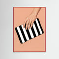 Red Wood Striped Chic