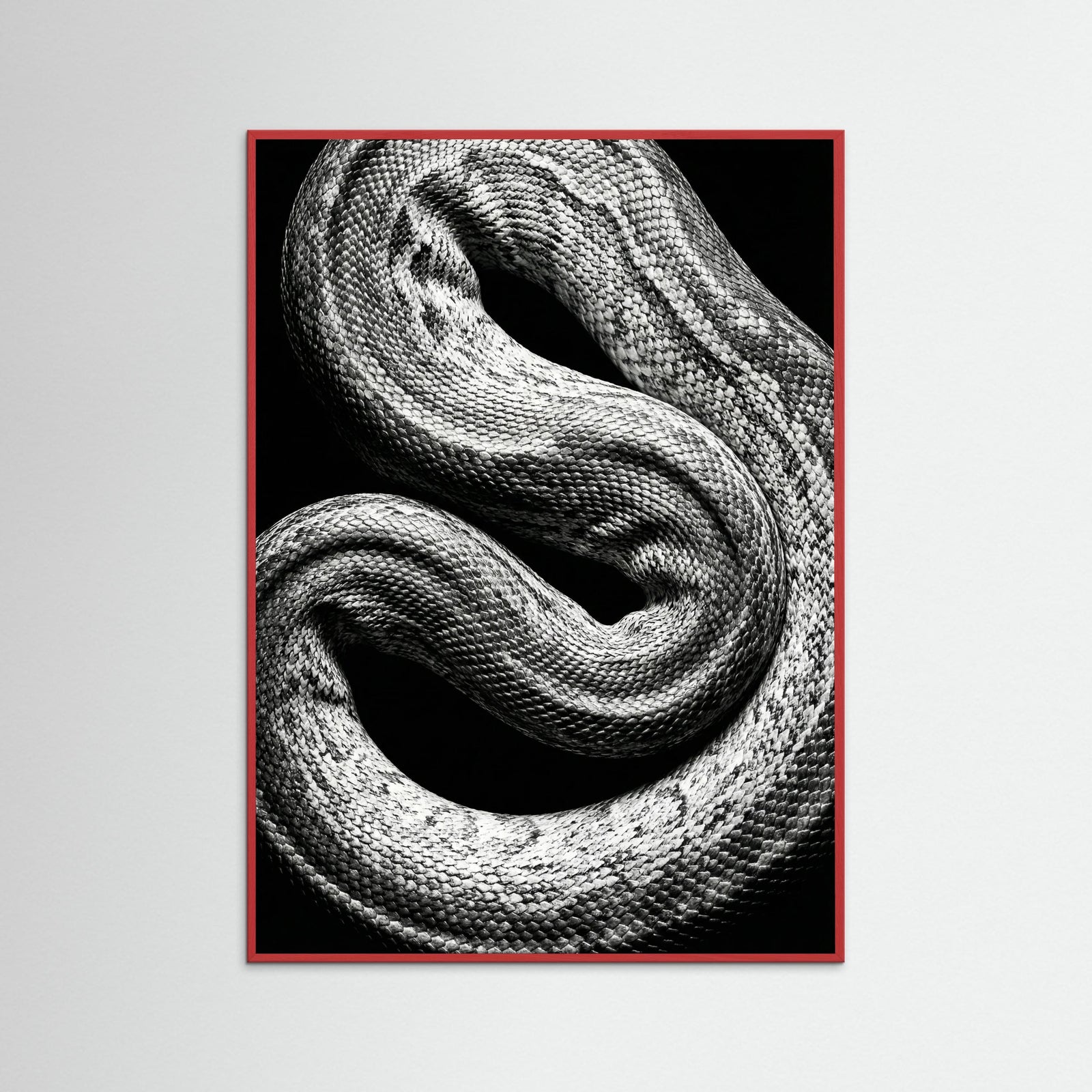 Red Wood Striped Elegance