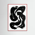 Red Wood Striped Form Black