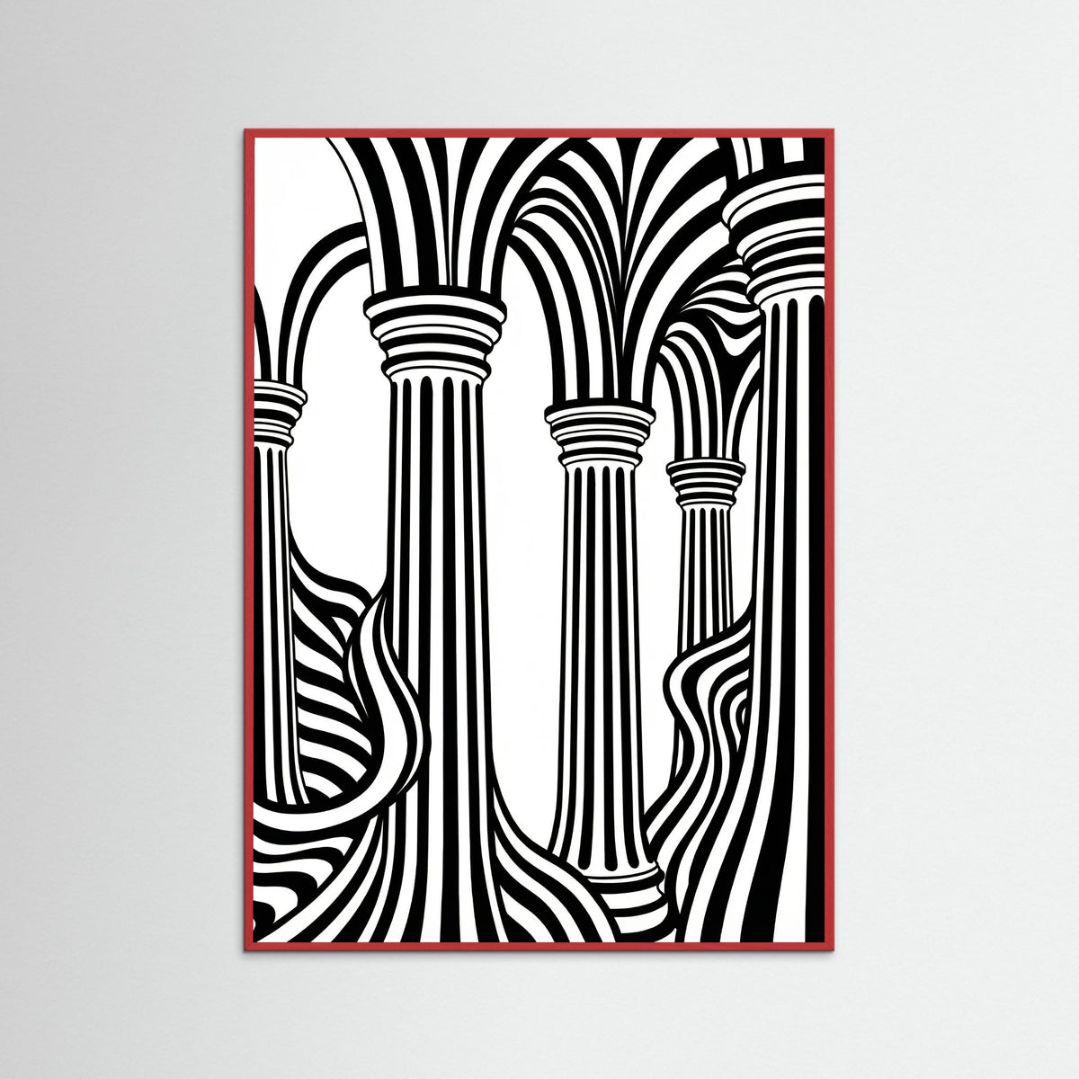 Red Wood Striped Grace